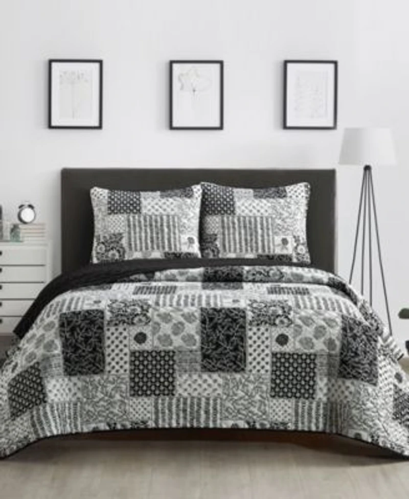 Stratford Park Kane Floral 3 Piece Quilt Sets