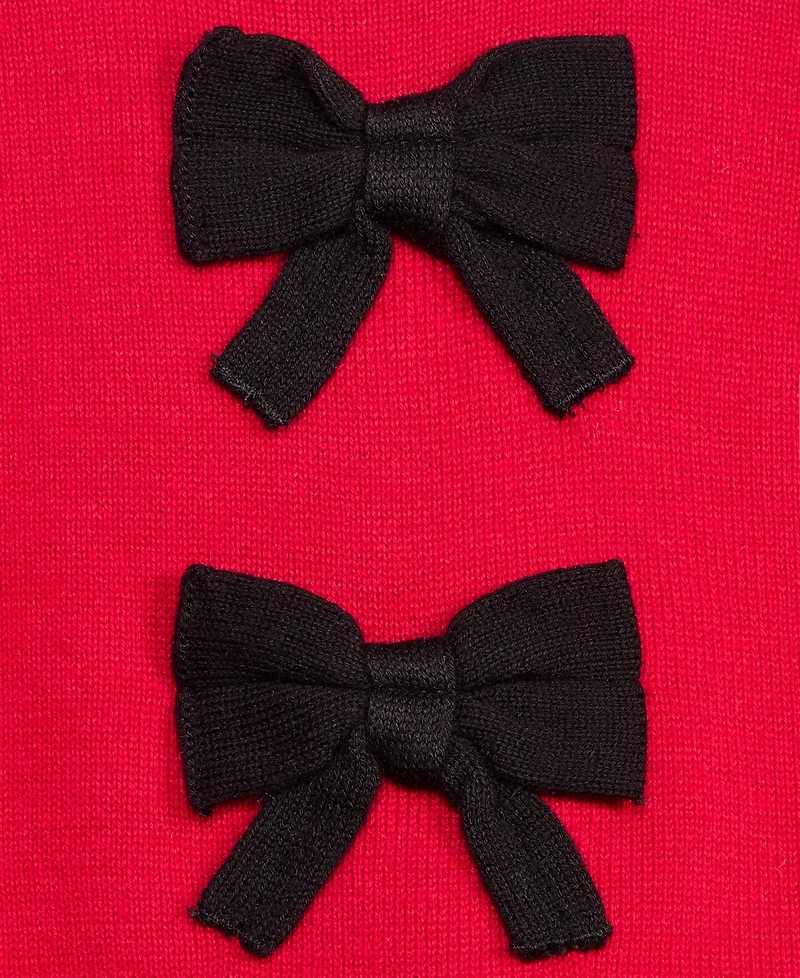 First Impressions Baby Girls' 3M-24M Cotton Bows Sweater & Pants, 2-Piece Set, Macy's Exclusive