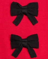 First Impressions Baby Girls' 3M-24M Cotton Bows Sweater & Pants, 2-Piece Set, Macy's Exclusive
