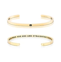 Mantra Remember Who You Are And Straighten Your Crown Bracelet - Inside