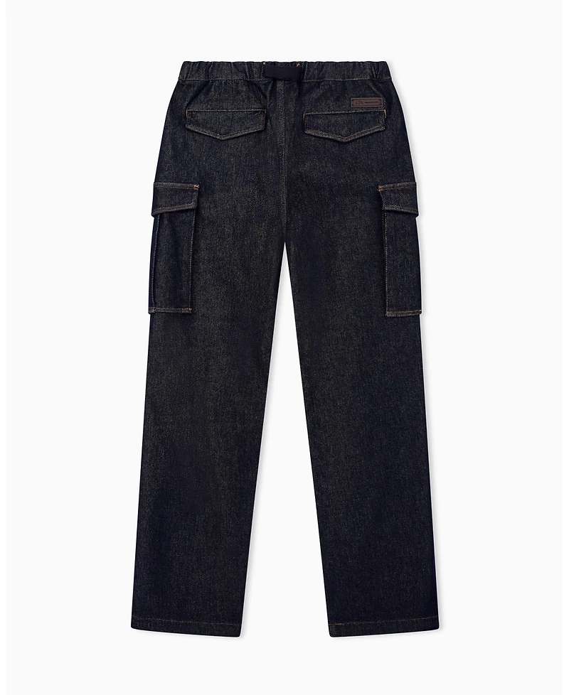 A|X Armani Exchange Men's Stretch Cotton Cargo Denim