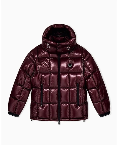 A|X Armani Exchange Men's Nylon Metallic Shine Down Hood with Jacket