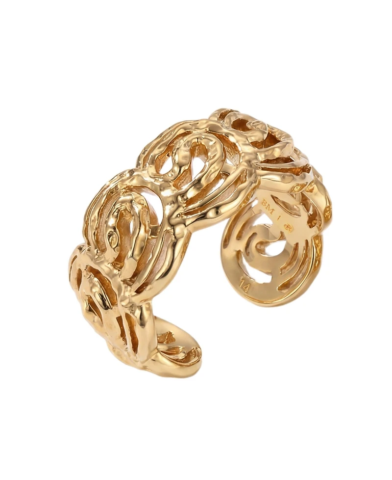 Retro Chic Mono Spiral Small Ring