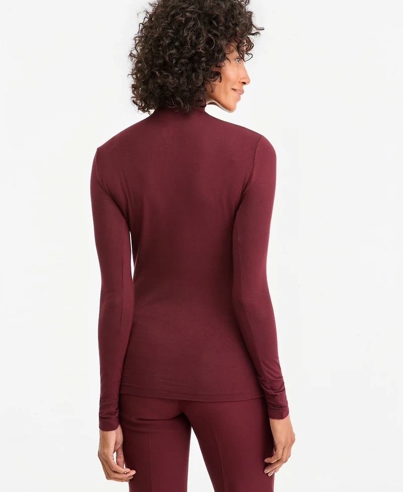 Anne Klein Women's Long-Sleeve Seamless Turtleneck