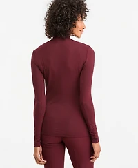 Anne Klein Women's Long-Sleeve Seamless Turtleneck