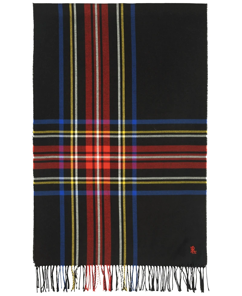 Lauren Ralph Exploded Plaid Merino Scarf