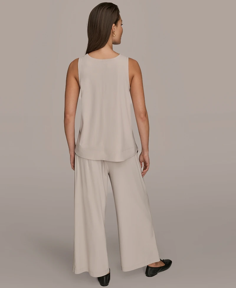 Donna Karan Weekend Women's Tricot Knit Sleeveless Top Clone