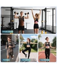 Aofar Weighted Vest Adjustable Straps Reflective Strength Training