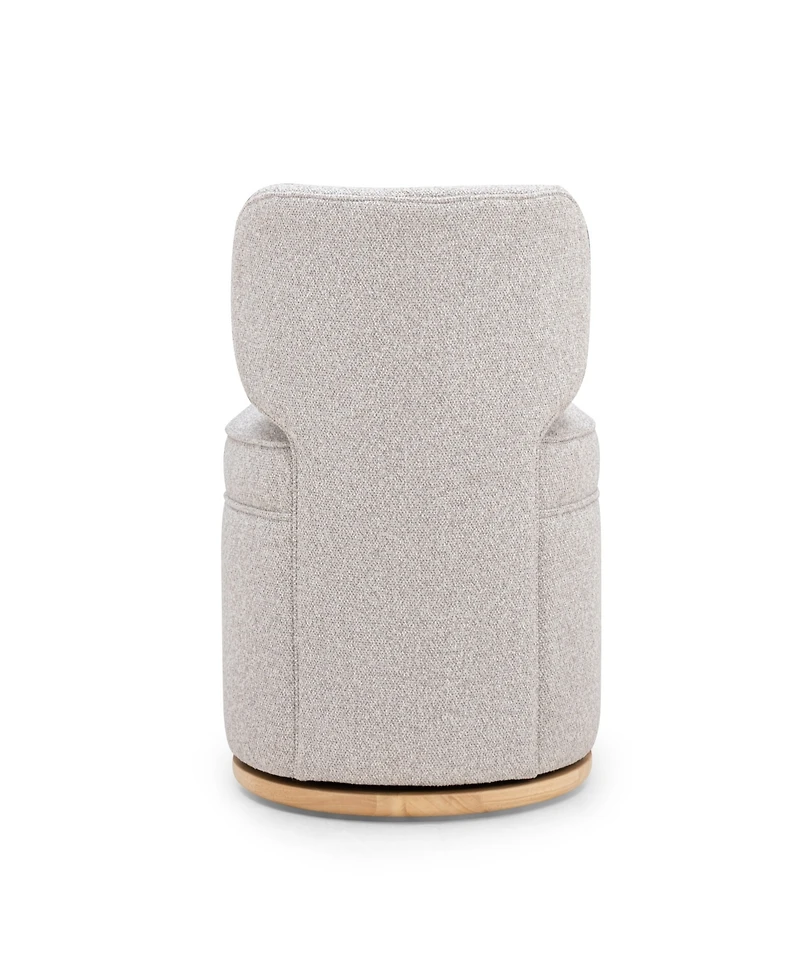 Tov Furniture Amaya 29.8" Fabric Textured Swivel Desk Chair