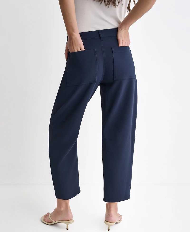 Bcbg Women's Soft Barrel Leg Mid-Rise Pants