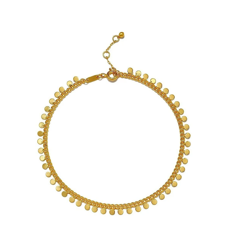 Satya Jewelry Shine a Light Gold Coin Chain Anklet