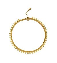 Satya Jewelry Shine a Light Gold Coin Chain Anklet