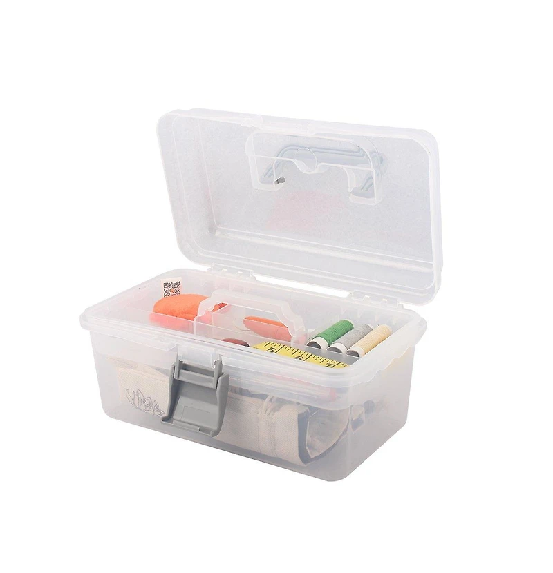 Xdovet Plastic Storage Box With Handle And Latch