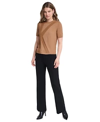 Karl Lagerfeld Paris Petite Short-Sleeve Sweater