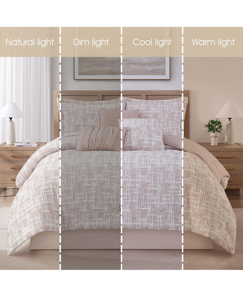 Stratford Park Yllena Geometric 7-Piece Comforter Set