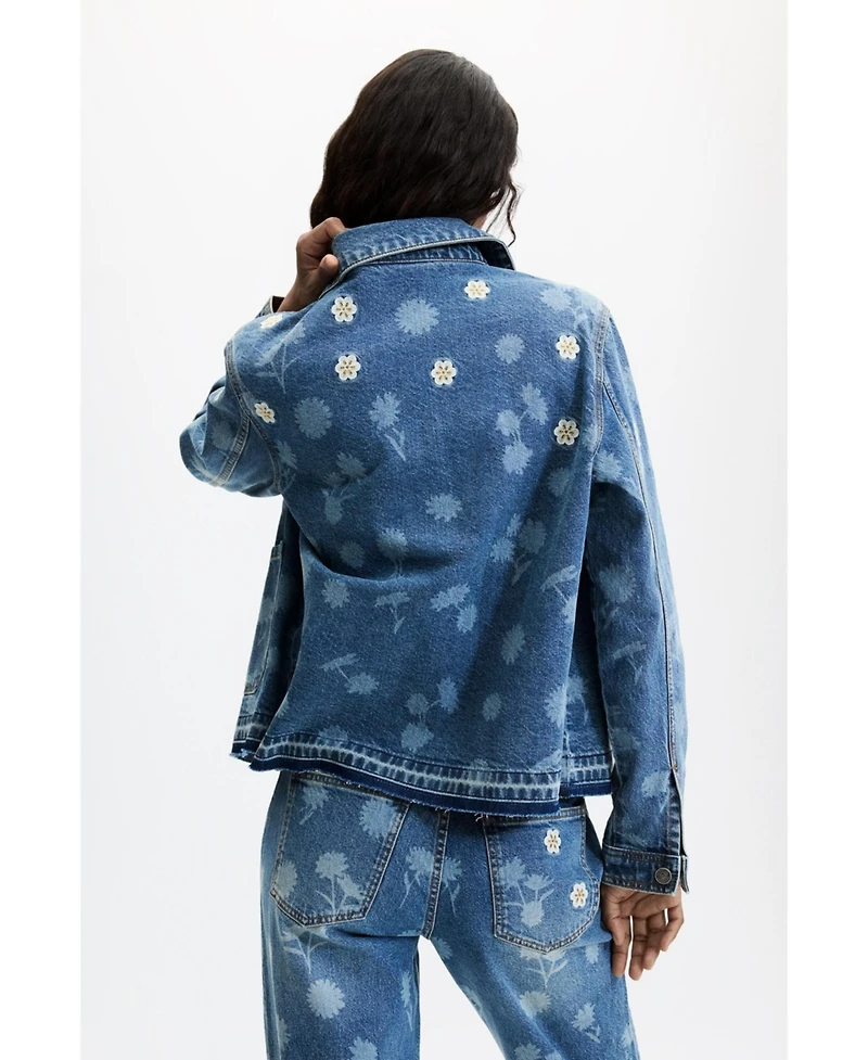 Desigual Women's Denim jacket cotton