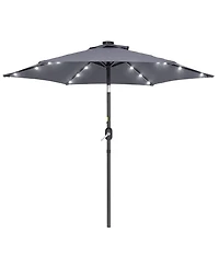 Sonkuki Enhance Your Outdoor Oasis With 7.5Feet Led Round Patio Umbrella - Stylish, Durable, And Sun-Protective