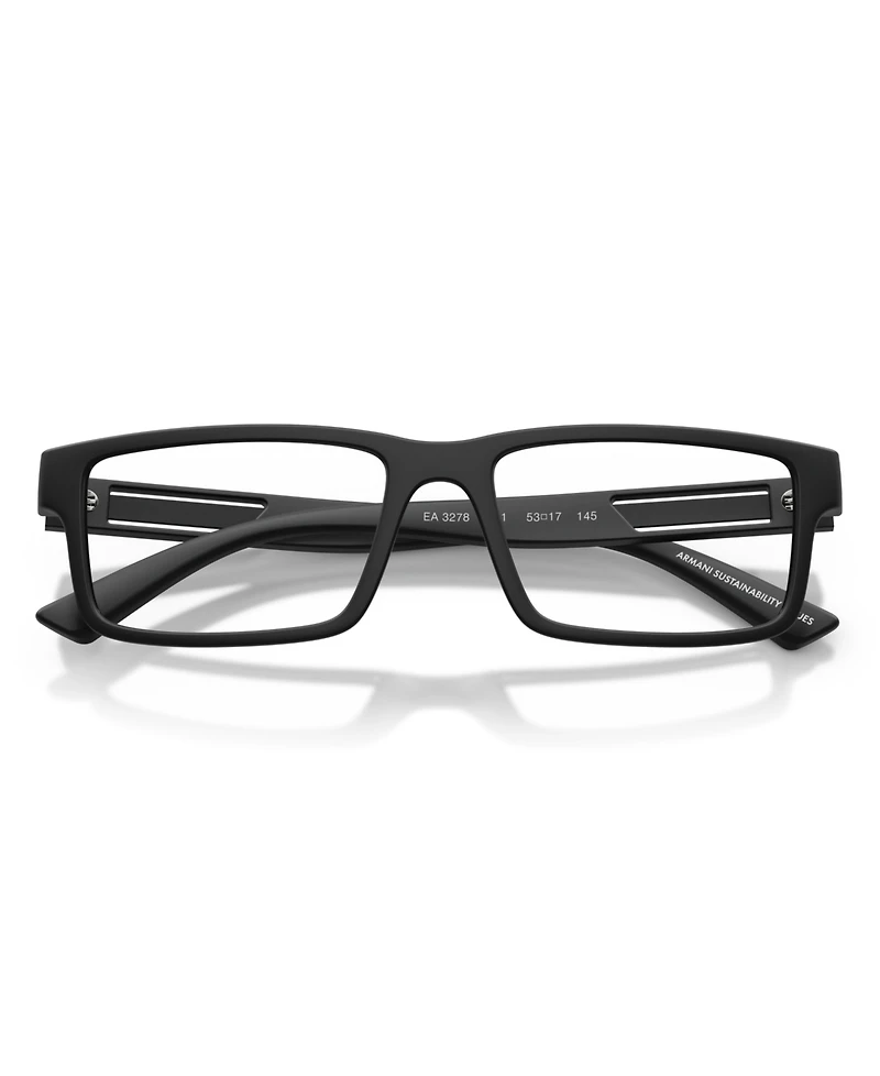 Emporio Armani Men's Rectangle Eyeglasses, EA3278