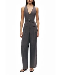 Nocturne Women's Metal Belt Detail Jumpsuit