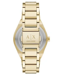 Armani Exchange Women's Sync Quartz Gold Stainless Steel Watch 36mm