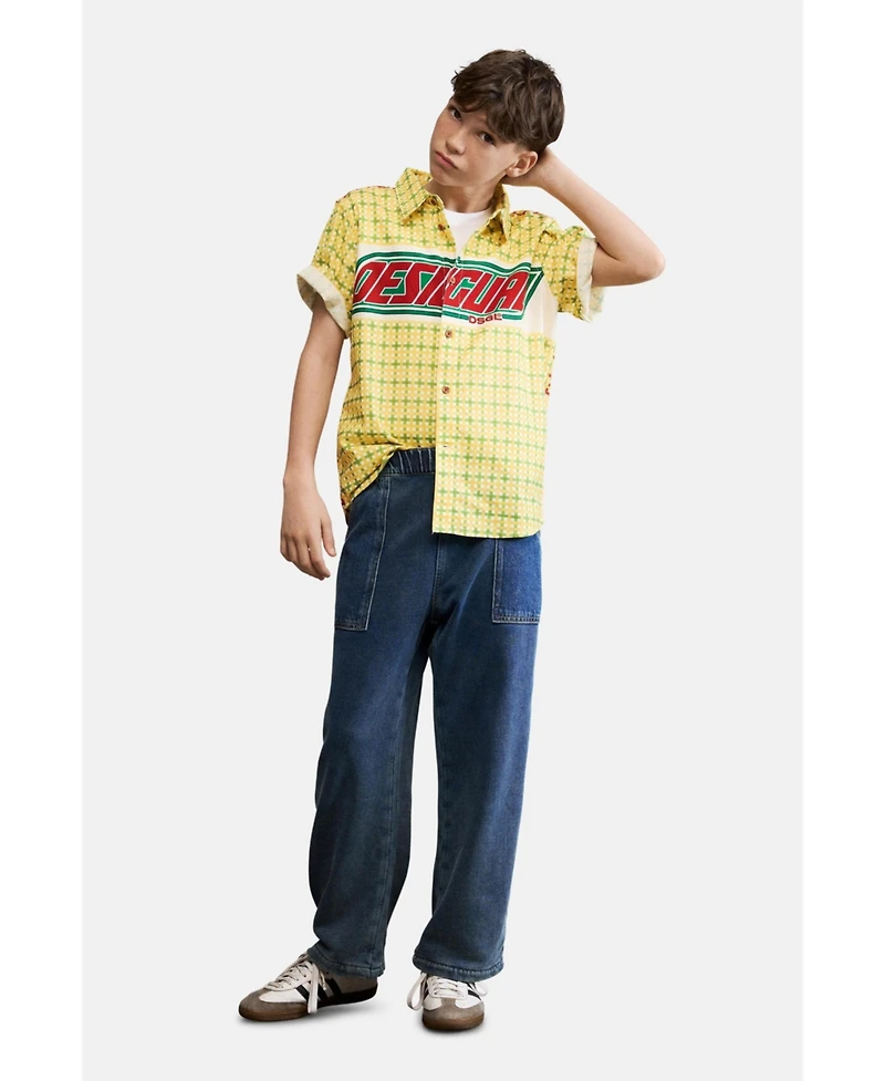 Desigual Boys's Checked shirt with logo