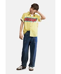 Desigual Boys's Checked shirt with logo