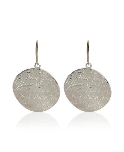 Pre-Owned Tiffany & Co Sterling Silver Notes Earrings