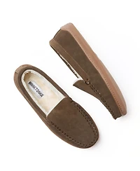 Minnetonka Men's Suede Pile Lined Hardsole Venetian Slippers