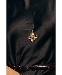 Retro Chic Spiral Pendant Necklace