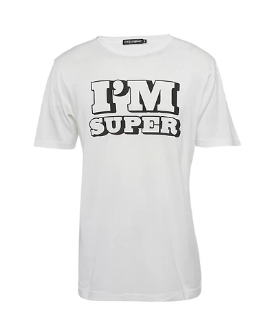 Pre-Owned Dolce & Gabbana Men's Printed Jersey T-Shirt