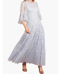 Needle & Thread Women's Scatter Blossom Round Neck Ankle Gown