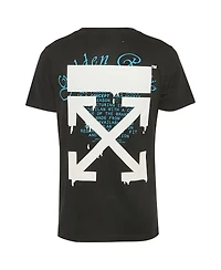 Pre-Owned Off-White Men's Tape Arrow Print Cotton Crew Neck T-Shirt