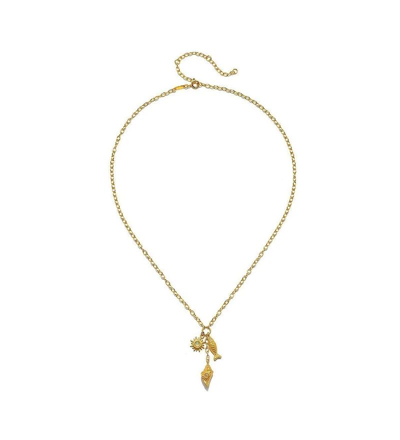 Satya Jewelry Healing Light Ocean Charm Necklace