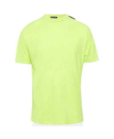 Pre-Owned Balenciaga Men's Jersey Logo Detail Oversized T-Shirt