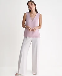 Bcbg Women's Sleeveless V-Neck Blouse