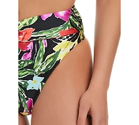 Red Carter Women's Casablanca O-Ring High-Waist Swim Bottoms