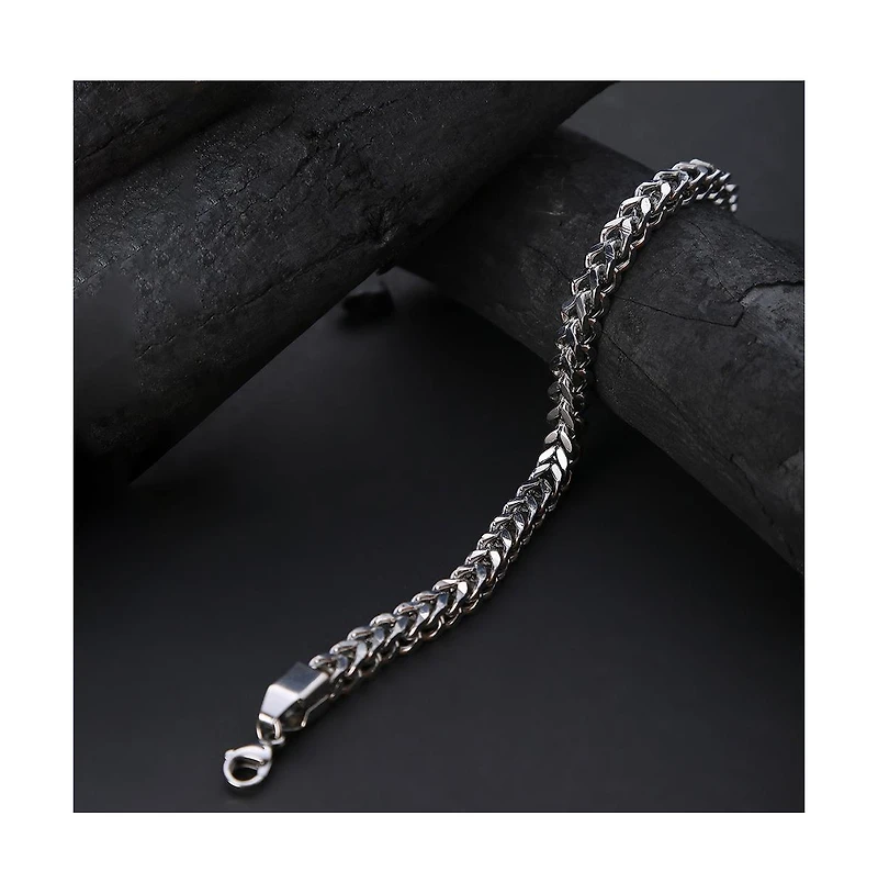 Sohi Women's Silver Link Chain Bracelet