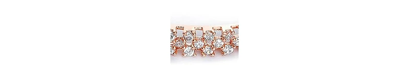 Sohi Women's silver Soiree Stone Bangle Bracelet