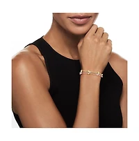Simona Sterling Silver, Tri-Color Beaded Triple Strand Bracelet