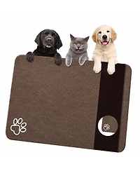 Aronkl Extra Large Absorbent Pet Feeding Mat Non Slip Quick Dry Easy Clean