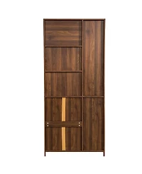 Streamdale Furniture Farmhouse Kitchen Hutch Buffet Cabinet with Microwave Stand