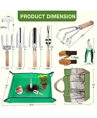 Xdovet Heavy Duty Rust Resistant Gardening Tool Set