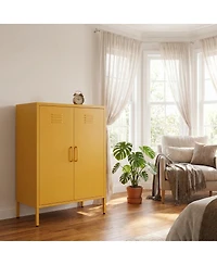 Streamdale Furniture Premium Steel Storage Cabinet with Adjustable Shelves and Leveling Feet
