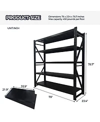 Streamdale Furniture 5-Tier Heavy Duty Adjustable Metal Garage Storage Shelving Unit