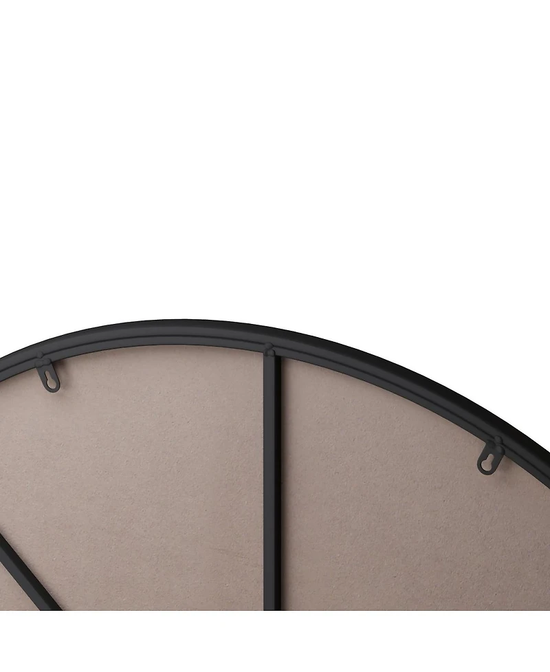 Laoties Oversized Round Wall Mirror, Modern Metal Circle Vanity Mirror for Living Room, Entryway