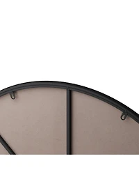Laoties Oversized Round Wall Mirror, Modern Metal Circle Vanity Mirror for Living Room, Entryway