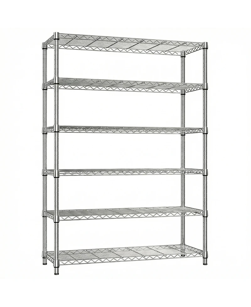 Streamdale Furniture 6-Tier Adjustable Metal Storage Shelving Unit