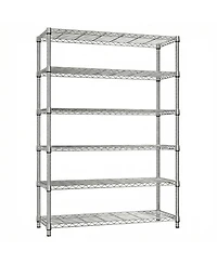Streamdale Furniture 6-Tier Adjustable Metal Storage Shelving Unit