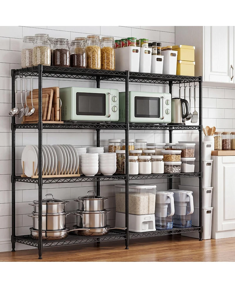 Streamdale Furniture 4-Tier Heavy Duty Metal Storage Shelving Unit