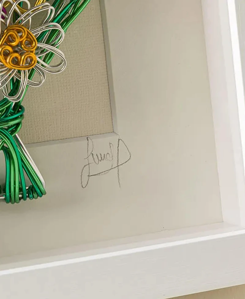 Uncommon Goods Where Love Grows Framed Wire Bouquet